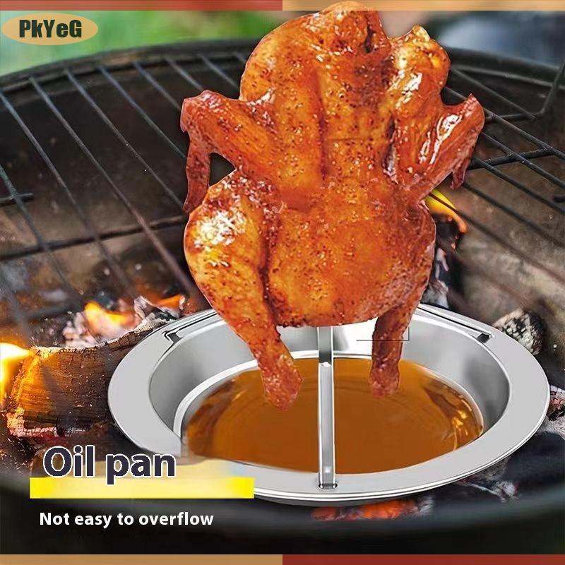 PkYeG ที่ย่างไก่สแตนเลสในร่มอุปกรณ์ทำอาหารกลางแจ้งที่ย่างไก่งวงที่วางไก่สำหรับย่างเตาอบ ราคา 74 บาท*ส่งฟรี