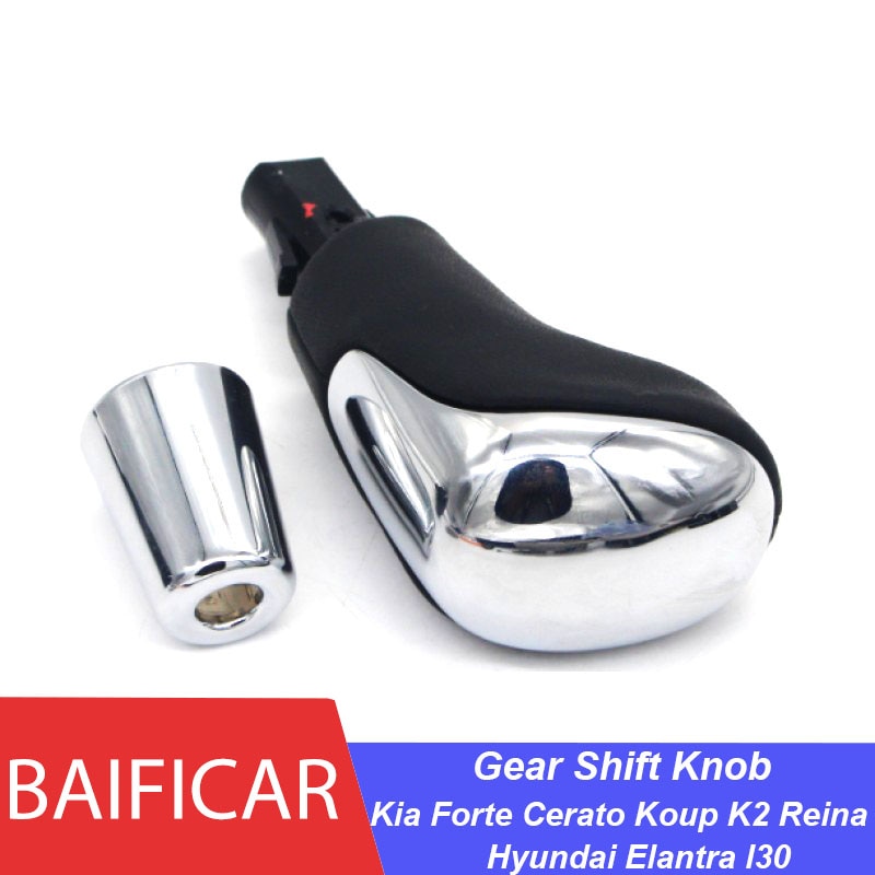 Baificar Brand New Genuine Automatic AT Chrome Gear Shift Lever Knob For