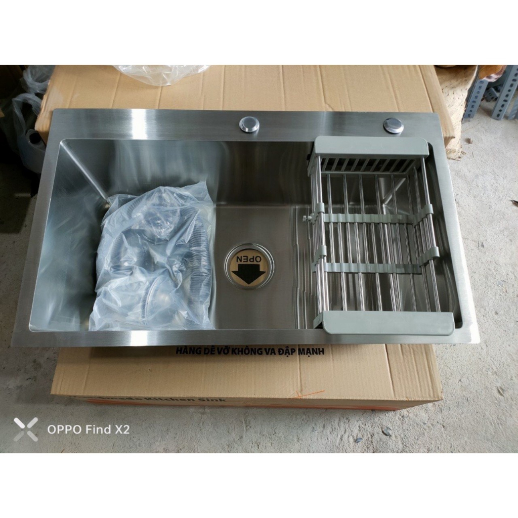 [GIá Sỉ] Chậu 1 hố cỡ SIÊU TO Mới Về 82x45x23cm, chậu 1 hố cỡ lớn, chậu rửa chén 1 hố lớn, chậu rửa bát 1 hố lớn