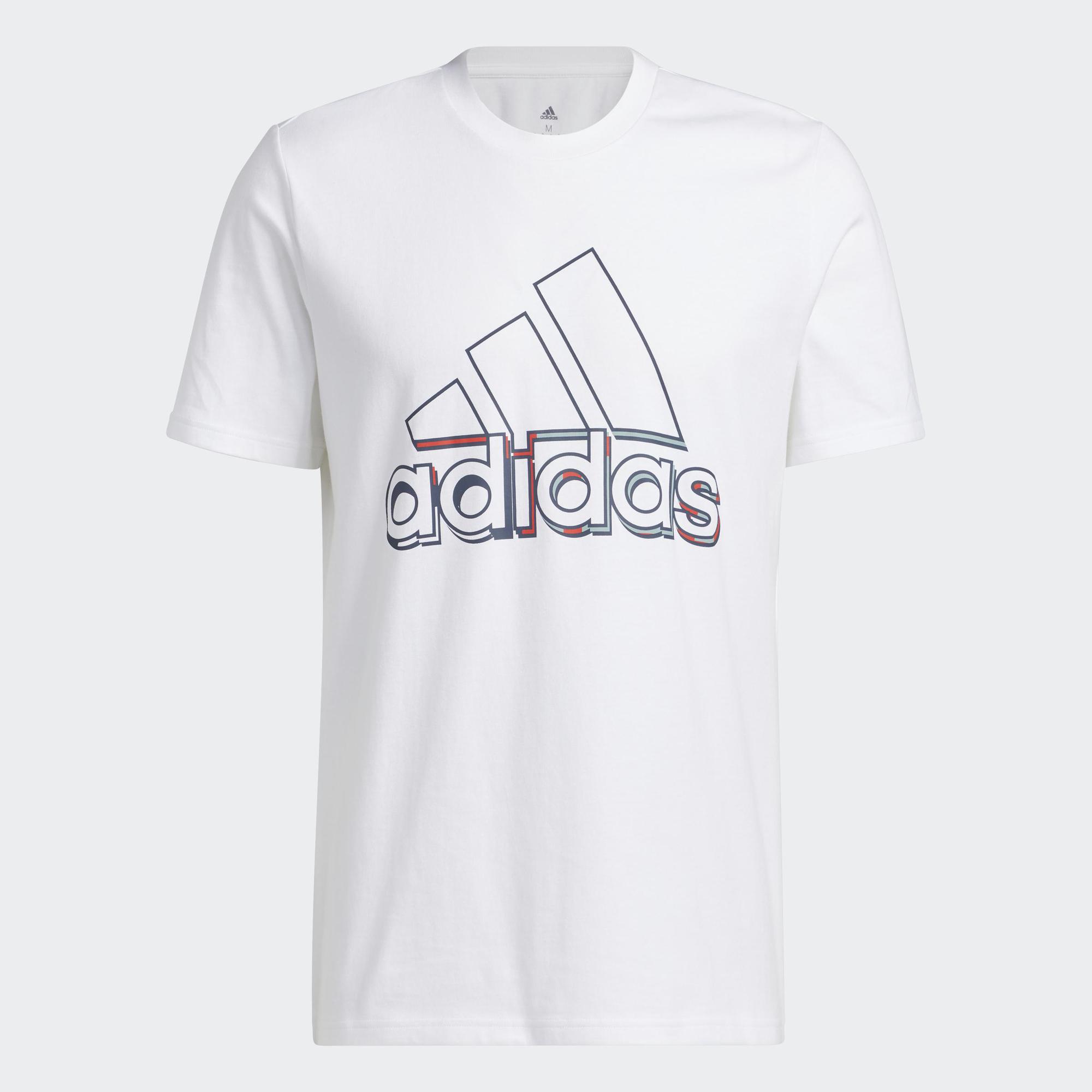 adidas Phong cách sống Áo Thun Graphic Thể Thao Dynamic Nam trắng HK9160