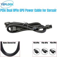 GPU Power Cable PCIe Dual 8Pin 6+2Pin Sleeved Net for Corsair HX650 HX750 HX850 HX1050 GOLD Type 3 Modular Power 60+20CM 18AWG