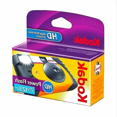Kodak Disposable Single Use Camera Power Flash 39 EXPOSURES