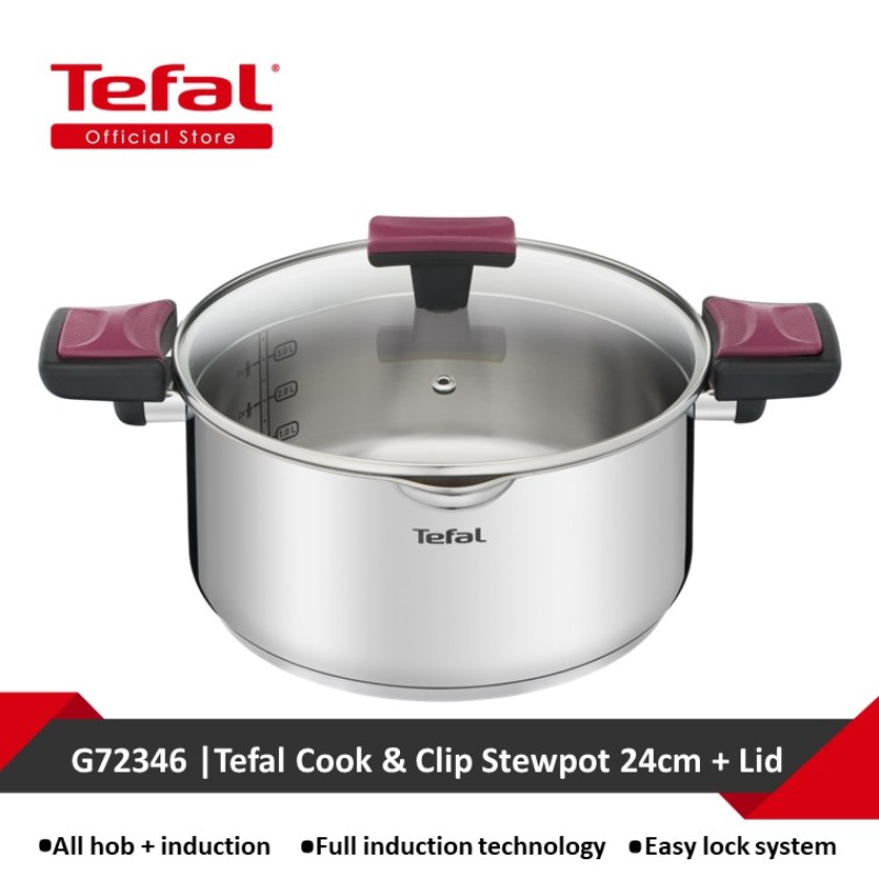 Tefal Cook & Clip Stewpot 24cm + Lid G72346 Singapore