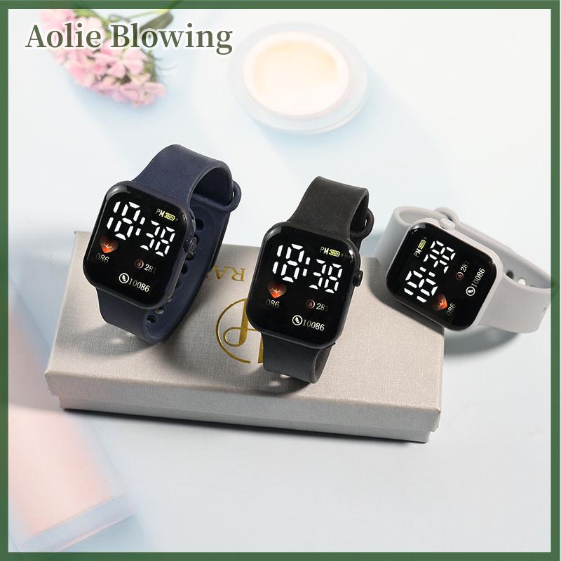 Aolie Y1 LED đồng hồ điện tử là thời trang và đơn giản, đa màu sắc sinh viên ngoài trời thể thao không thấm nước xem, Unisex
