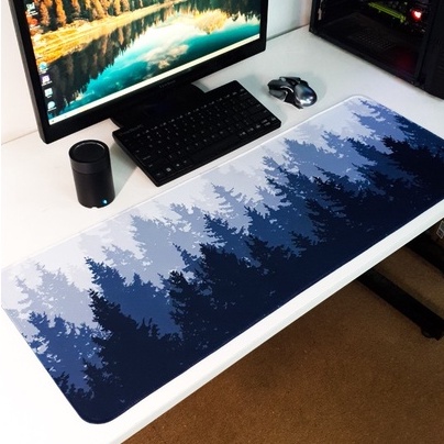 Lót chuột cỡ lớn 80x30cm dày 2mm pad gaming cỡ lớn speed bo viền chắc chắn