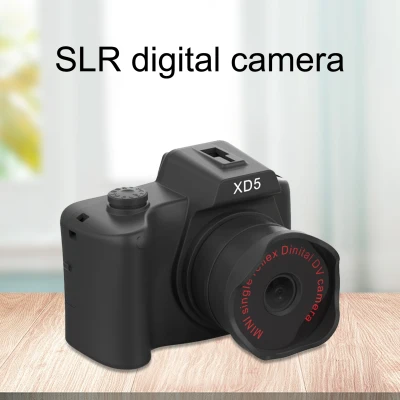 XD5 SLR Camera HD-compatible 30X Optical Zoom Acrylic Black Multifunctional Digital Video Camera for Children