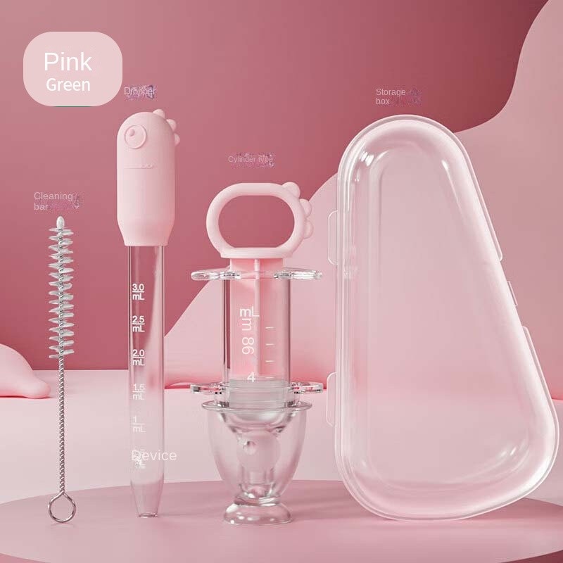 5in1 Baby Medicine Dropper Kids Syringe Dropper Infant Needle Feeder Silicone Nipple Feeding Tool