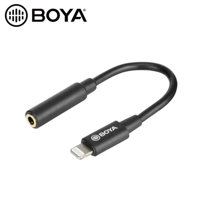 BOYA 3.5mm TRS / TRRS to IOS Lightning Android Type C Microphone Mic Audio Adapter Cable for iPhone iPad Samsung Huawei Mobile Phone Smartphone BY-K1 BY-K2 BY-K3 BY-K4 BY-K8 BY-K9 BY-CIP2