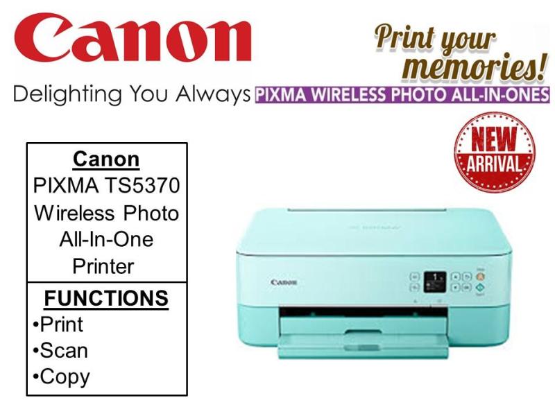 Canon PIXMA TS5370 FREE PROLINK  smart USB charger(pd) till  8th Nov 2020 (WALK-IN-REDEMPTION by 30th Nov 2020 at Canon Customer Care Centre ) TS5370 TS 5370 Singapore