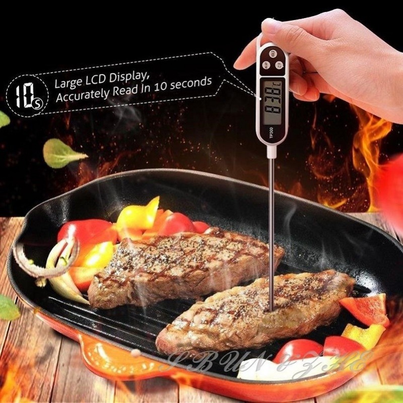 Electronic Digital Meat Food Thermometer Cooking Food Kitchen BBQ Probe  Water Milk Oil Liquid Oven Thermometers Digital TP300