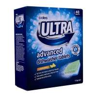 Coles Ultra Advanced Dishwasher 40 Tablets