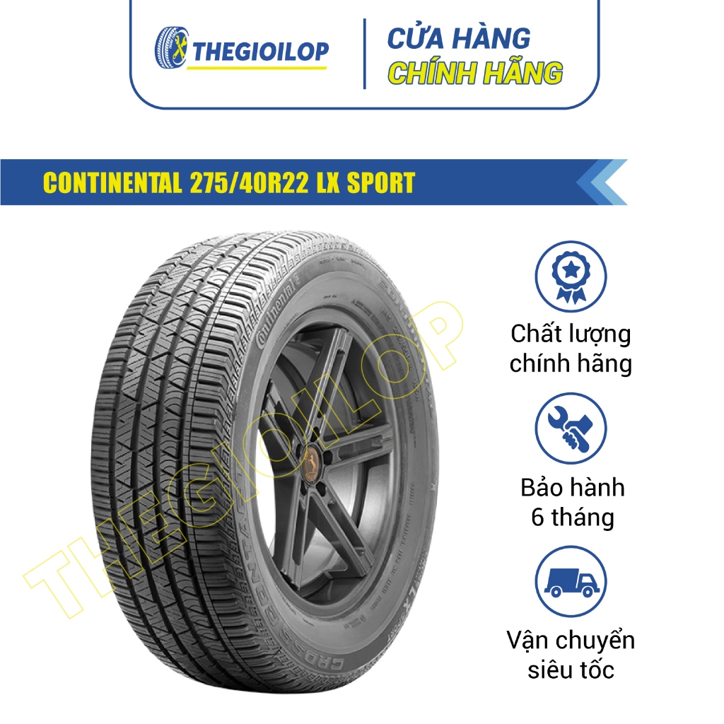 Lốp xe ô tô CONTINENTAL 275/40R22 LX SPORT - Bảo hành 6 tháng - Thegioilop Giá 7,880,000 Đồng*Miễn phí vận chuyển