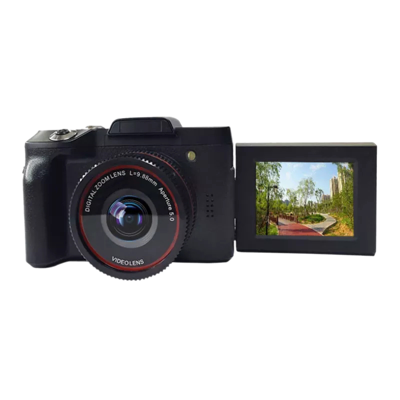 QUT -16MP 16X Zoom 1080P HD Rotation Screen Mini Mirroless Digital Camera
