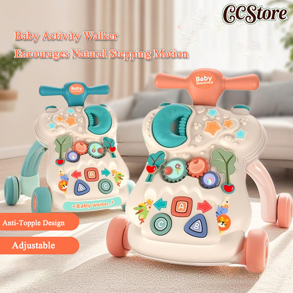 CCStore รุ่นล่าสุด!! รถหัดเดิน 6 in 1 รถหัดเดินเด็ก สำหรับเด็ก 6เดือน-3ขวบ ปรับระดับได้ สีสดใส Baby Walker รถหัดเดินเด็กมีของเล่น รถไถหัดเดิน รถผลักเดิน มีไฟ เสียงดนตรี ปรับความเร็วได้ รถขาไถ สกูตเตอร์ รถเข็นหัดเดิน รถกลมหัดเดิน รถวงกลมเด็ก
