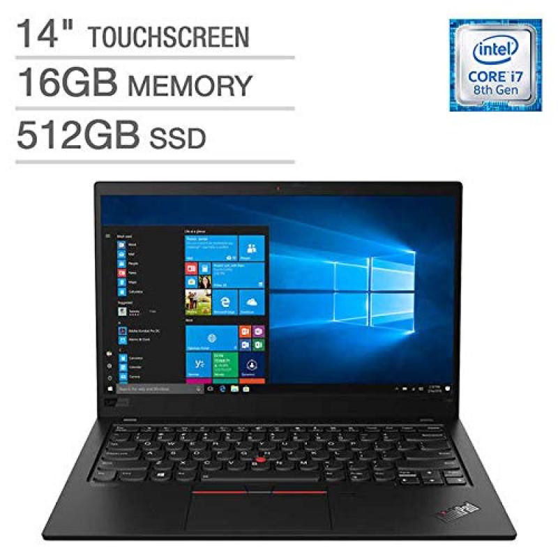 Lenovo ThinkPad X1 Carbon 7th Generation Ultrabook: Core i7-8565U, 16GB RAM, 512GB SSD, 14 FHD Touchscreen Display, Backlit Keyboard