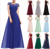 Korean Lace Wedding Dress Sale - Short-sleeve Evening Gown