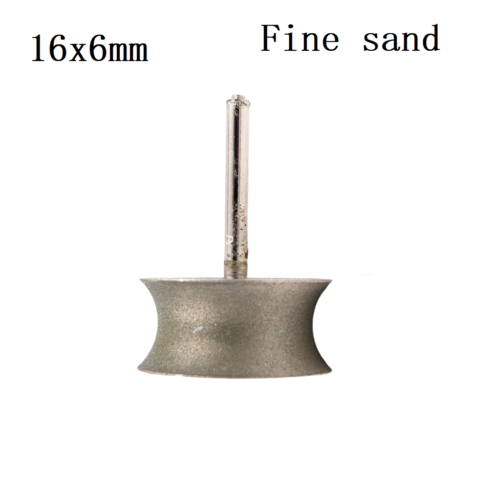 Hometool 6mm bánh xe mòn xi lanh thủy tinh mài mòn Vòng Pit trang sức nhẫn khắc