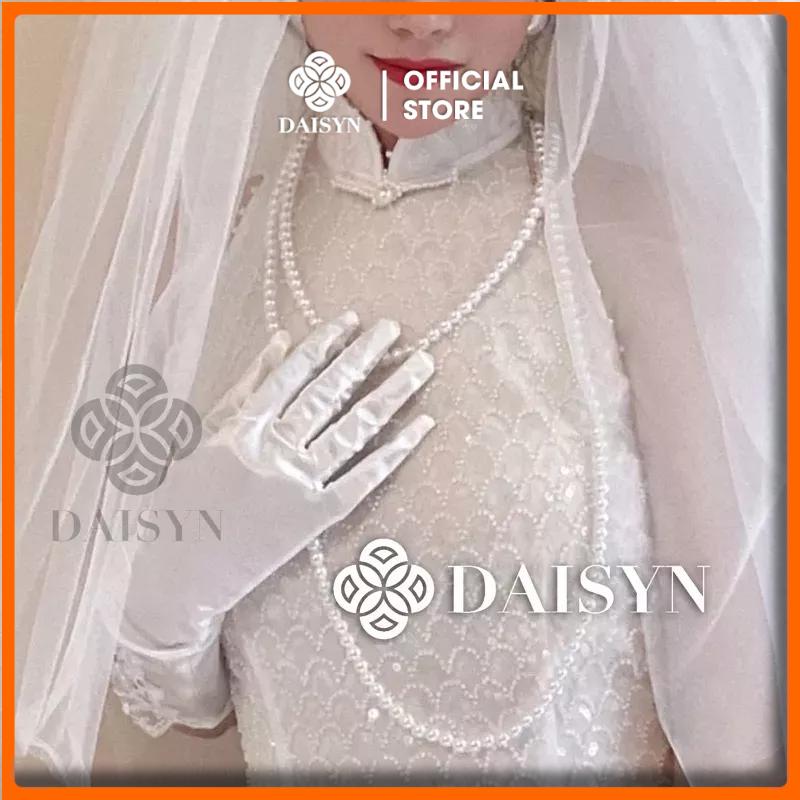 [NgocDaisy] N378 dây chuyền mang áo dài hạt Ngọc kiểu dáng thanh lịch cho nữ