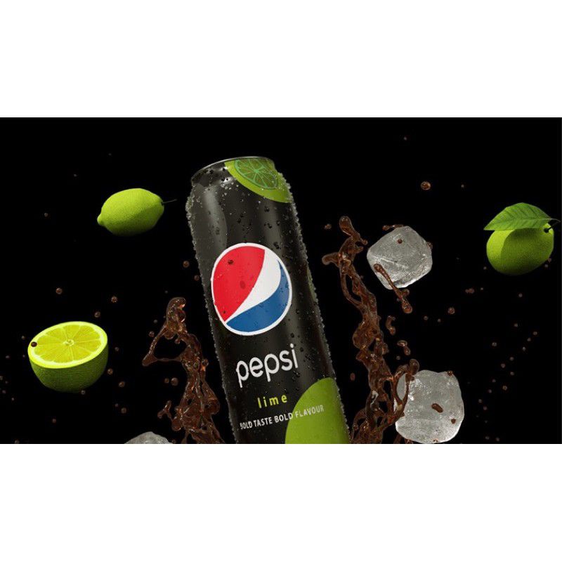 [LỐC 6 LON] PEPSI COLA VỊ CHANH - K ĐƯỜNG - 300ML X 6 LON