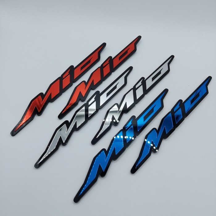 Emblem Akrilik Yamaha Mio Lancip acrylic MIo J sporty soul lancip Harga  31,100 Ringgit*Penghantaran Percuma