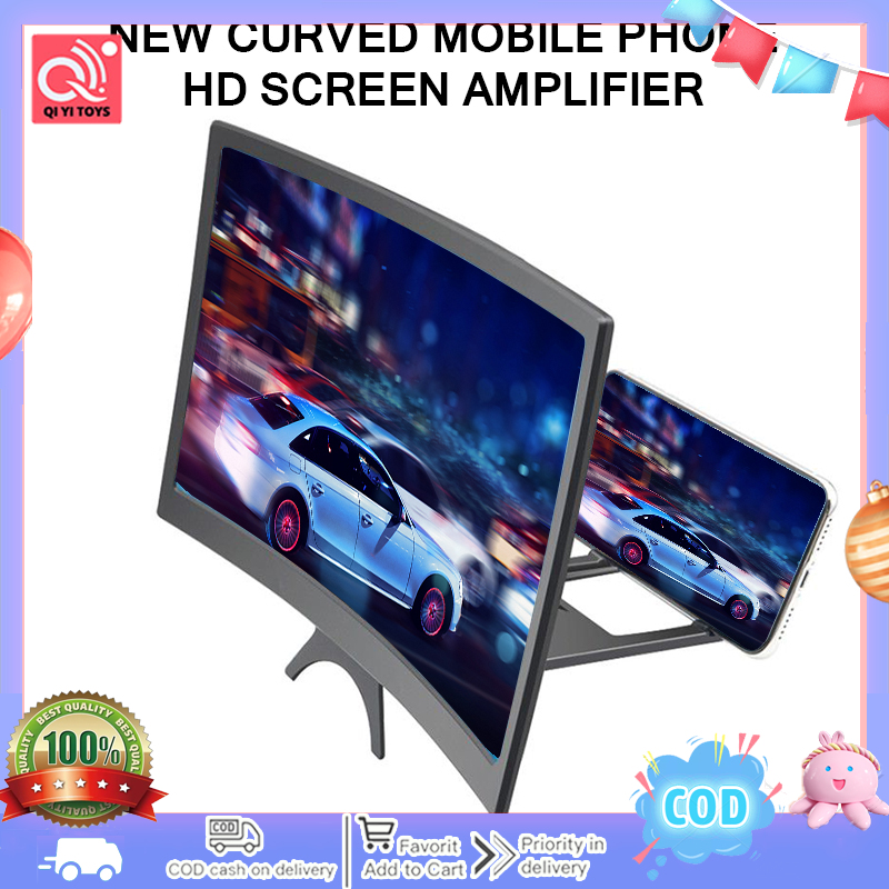 3D Phone Screen 12 Inch HD Magnifier Video Amplifier Portable Mobile Phone