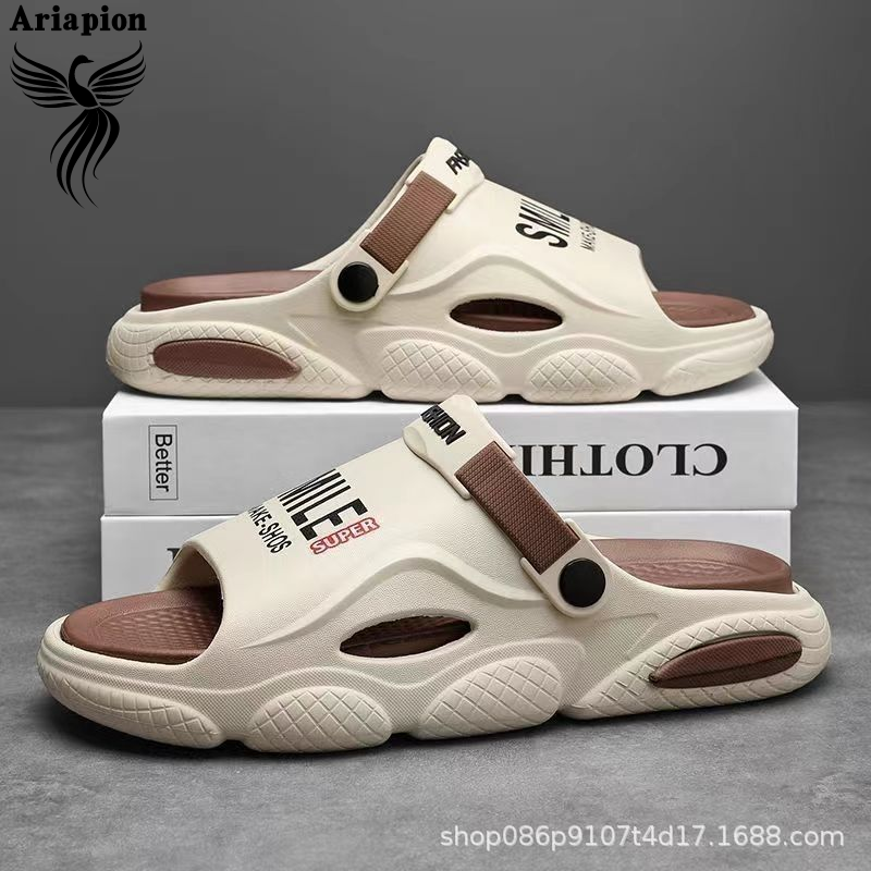 AriaPion丨Dép ngoài trời mùa hè nam dép đi biển thời trang chống trượt cho lái xe