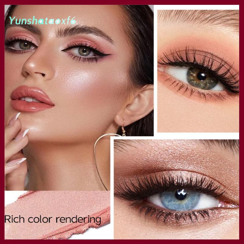 yunshataoxf Dimshow 5 trong 1 Eyeshadow bút chì Kit nhung Matte sắc tố ánh sáng lung linh làm nổi bật trang điểm kết hợp mini Eye Shadow bút mỹ phẩm