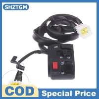 SHZTGM 1 2Pcs 22mm Motorcycle Handlebar Switches Motorbike Horn Button Turn Signal Electric Fog Lamp Light Start Handle Controller