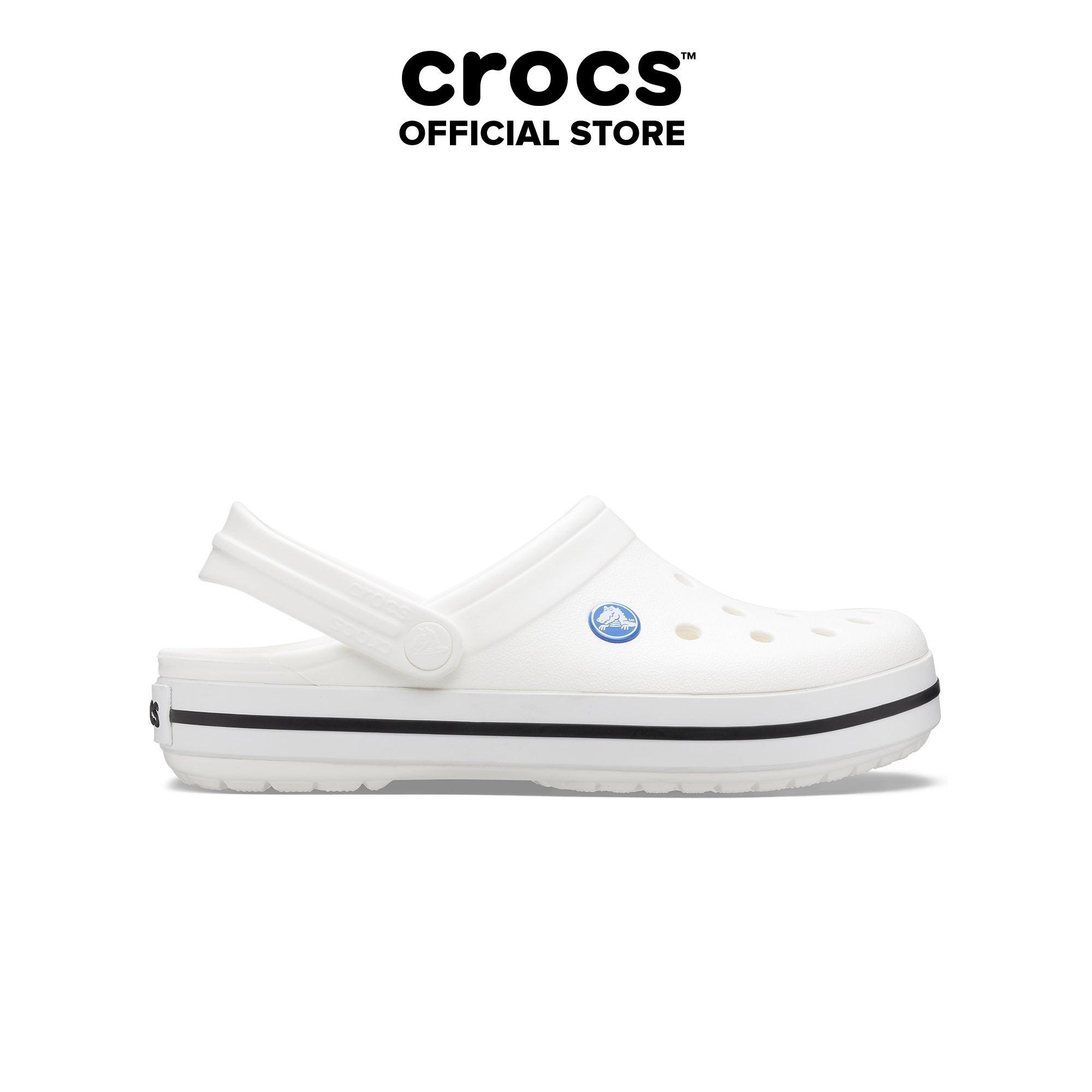 Giày Clog Unisex Crocs Crocband - White - 11016-100