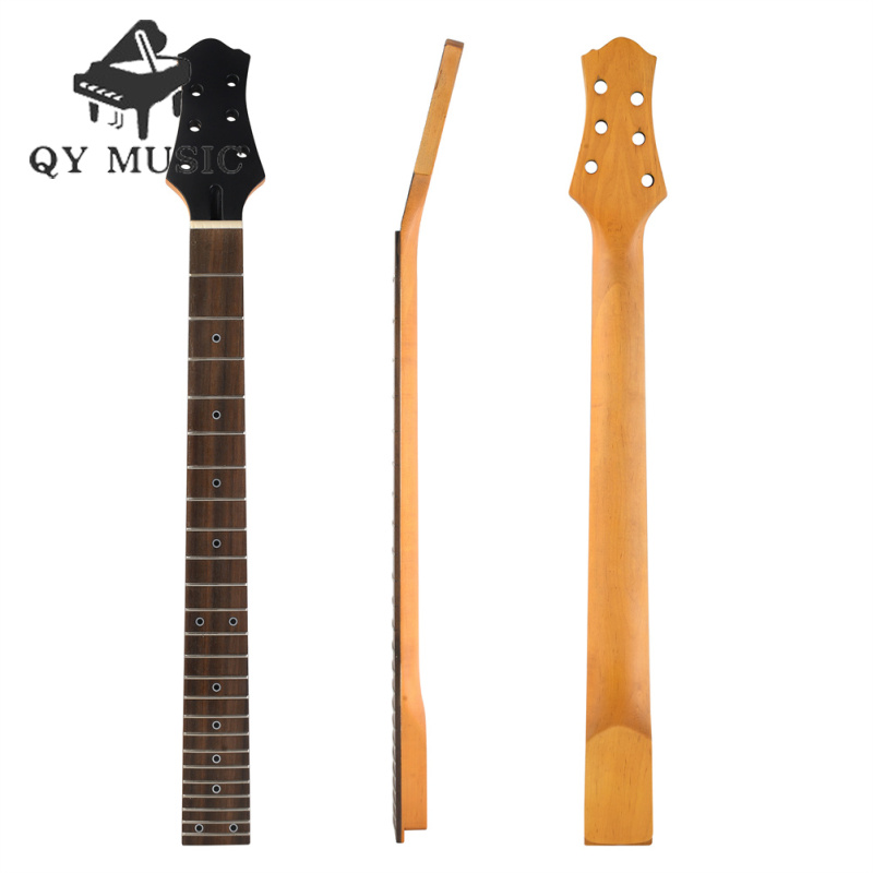 24 băn khoăn 25.6-inch Cổ Đàn ghi ta Maple xử lý cần đàn bằng gỗ hồng chịu mài mòn bộ phận Đàn ghi ta nhẹ