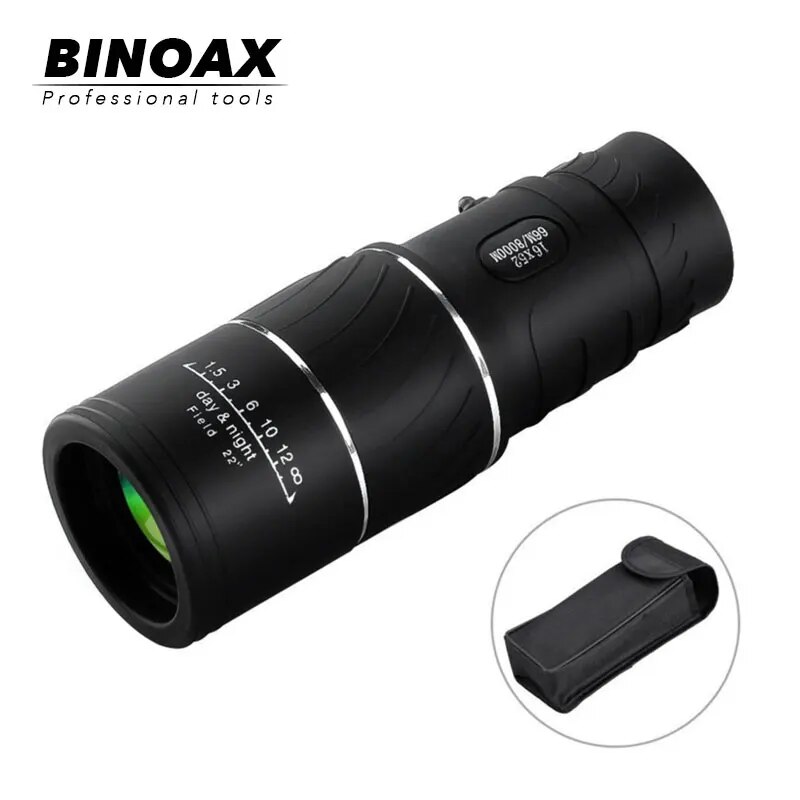 【Deal】 Bán Hot binoax xách tay 16x52 trên ống nhòm kính thiên văn một mắt 66/8000M Ống nhòm nhựa ngoài trời Ngoài Trời Màu đen thể thao Kính thiên văn