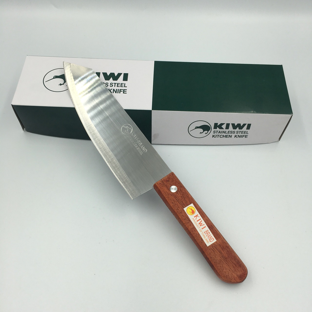 มีดครัว KIWI สแตนเลสพรีเมียม ด้ามไม้ สำหรับหั่นเนื้อและผัก