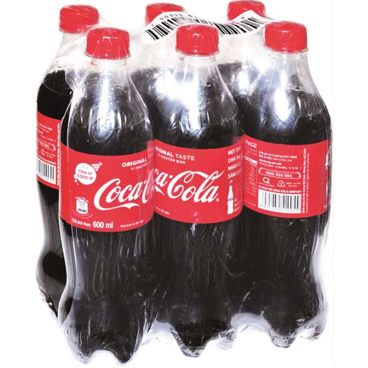 Combo 6 chai Coca Cola 600ml Vị nguyên bản 600ml x 6
