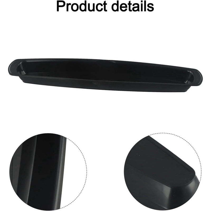 14.5 Inch Grills Drip Tray for Foreman Large Capacity Easy Cleaning Black Grease Catcher Outdoor BBQ Accessory(1pcs)