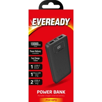 EVEREADY - Power Delivery Powerbank - 10 000 mAh PSX10PD