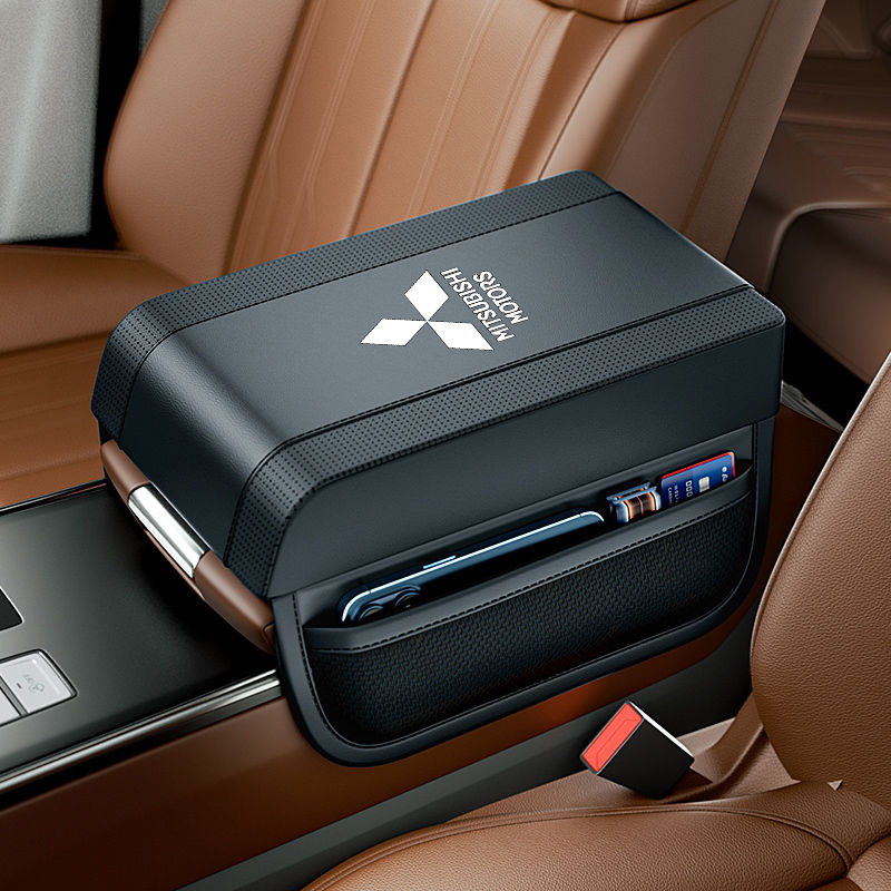 [OUS] Car Central Armrest Soft Pad Black Memory Foam Auto Center Console Arm Rest Seat Box Mat Cushion Pillow Cover Vehicle Protective for Mitsubishi Outlander Lancer Pajero L200 Colt Xpander Grandis Mirage Ford Toyota Honda Isuzu and Other Model ราคา 363 บาท*ส่งฟรี