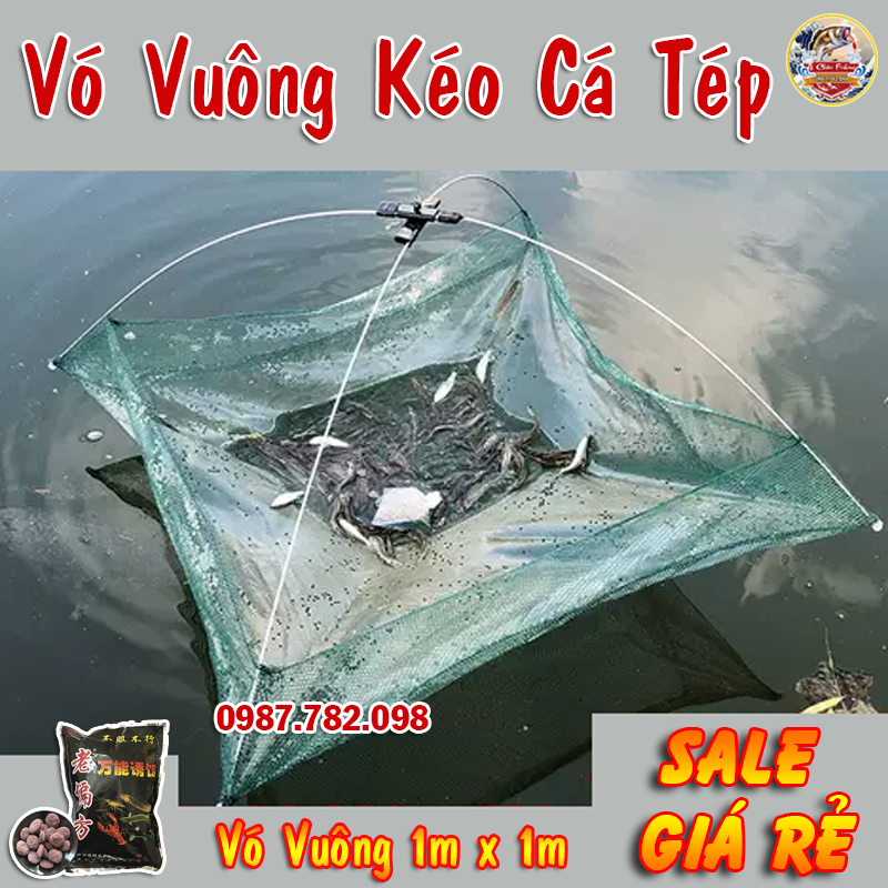 Vó bắt tôm, cua, cá, tép ... vó kéo , nhấc cá