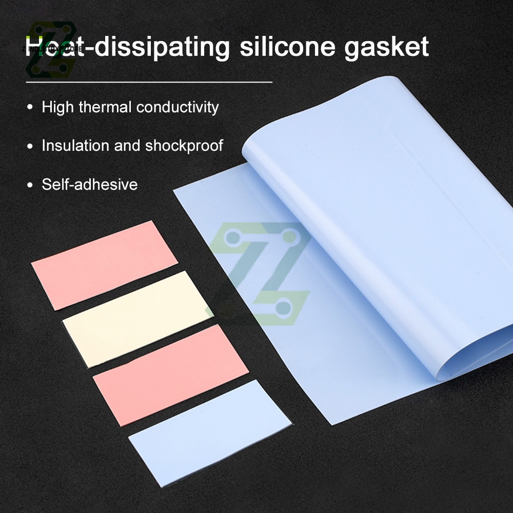 Thermal Pads Cooler Thermally Conductive Silicone Pads 40 80Mm 0.5Mm 1Mm