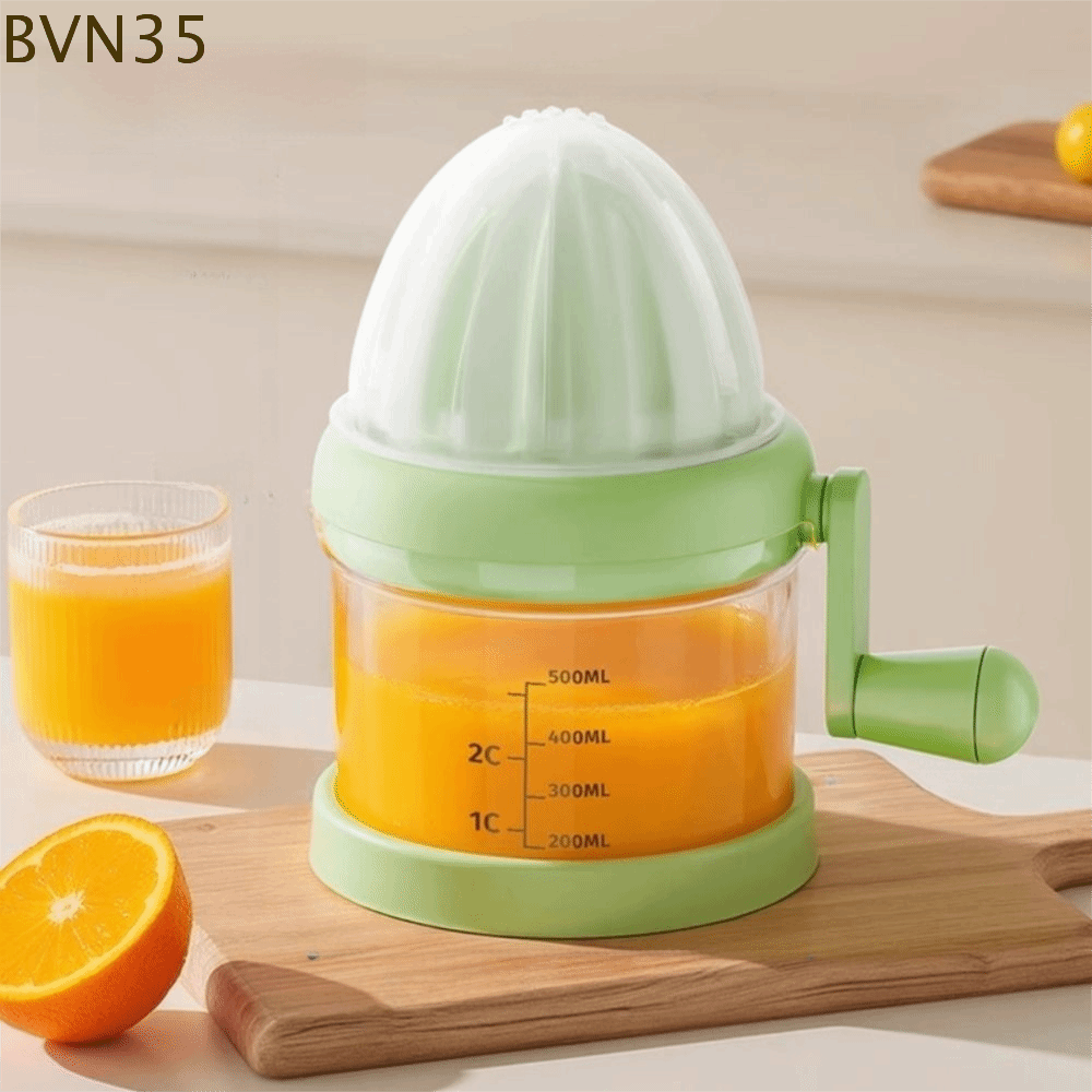 BVN35 Thước đo Máy ép trái cây thủ công có bìa Trong suốt Máy ép nước trái cây Dễ dàng làm sạch Đa chức năng Máy ép cam quýt Sử dụng tại nhà