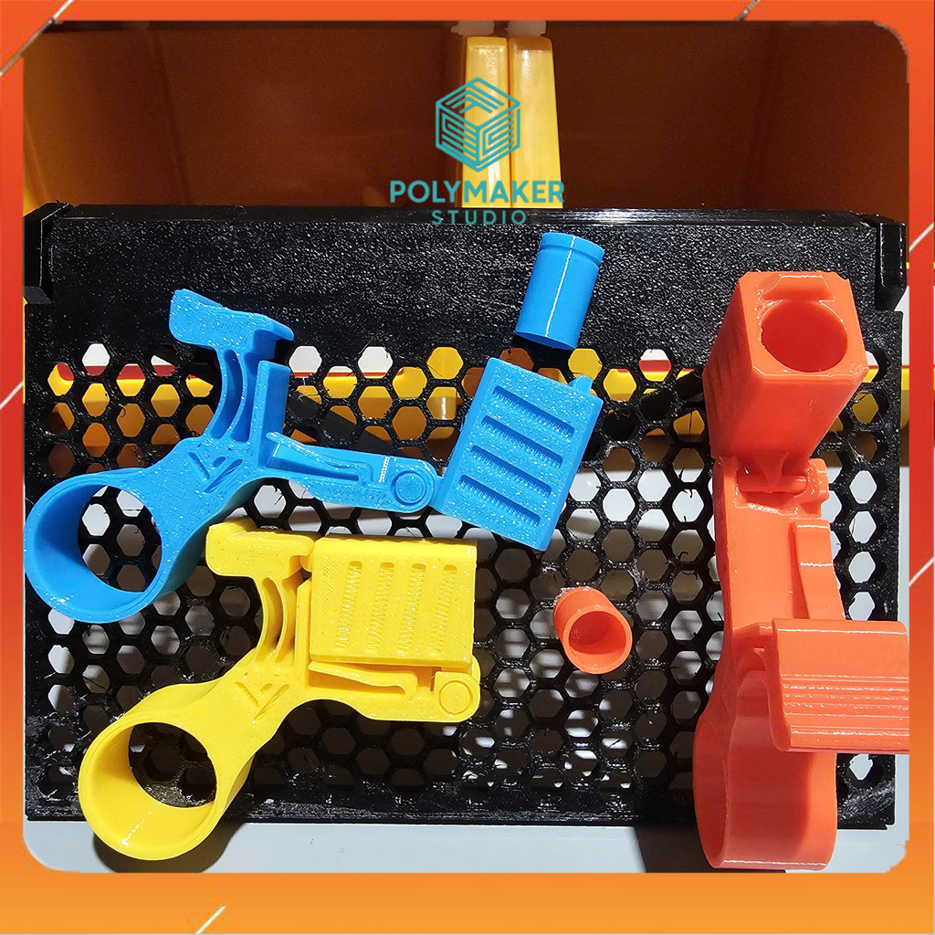 Đồ Chơi Súng Cà Rốt Văng Vỏ Vô Tri In 3D - Súng Xoay Giải Tỏa Stress Nhựa An Toàn Quà Tặng Cho Bé | POLYMAKER STUDIO