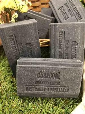 Charcoal Organic Detox Soap Bar 100g - Natural Plant Based, Superior Quality, Effective Oil & Dirt Removal, Triple Milled in Australia
