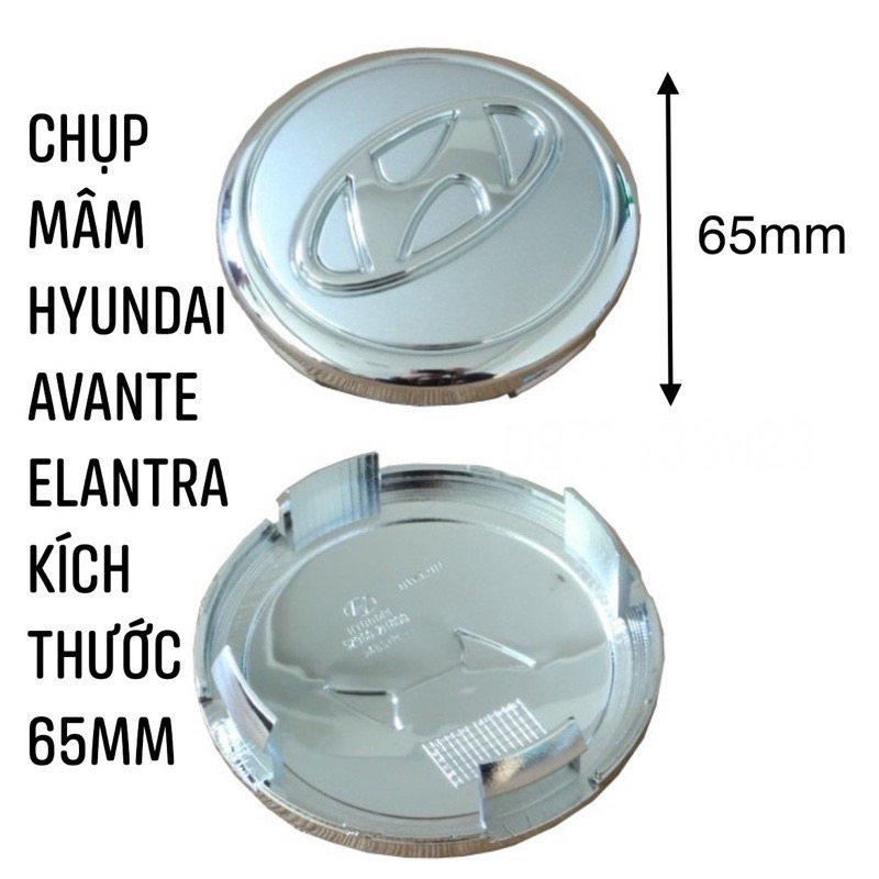 LOGO CHỤP MÂM XE HYUNDAI AVANTE ELANTRA HÀNG CAO CẤP