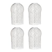 4 Pcs Gutter Downspout Guards 3.5 Inch Aluminum Leaf Filter Strainer Expandable Gutter Downspout Protector