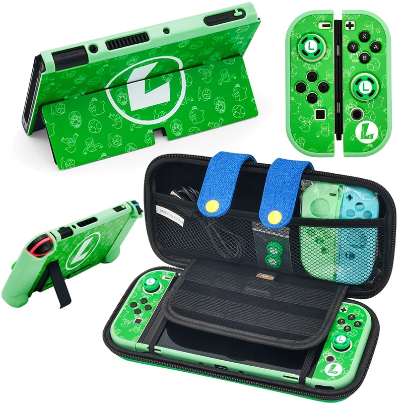 Mario Luigi Bros Case for Nintendo Switch Protective Case Anime Nintend Switch Oled Console Joycon C