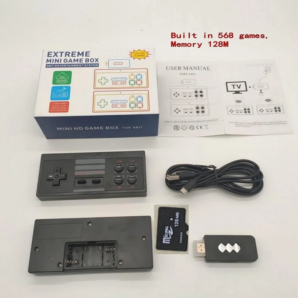 ZZOOI Y2 PRO  USB Wireless Console Classic 818 4K Game  8 Bit Mini Retro Controller HDMI Output Dual Player HD