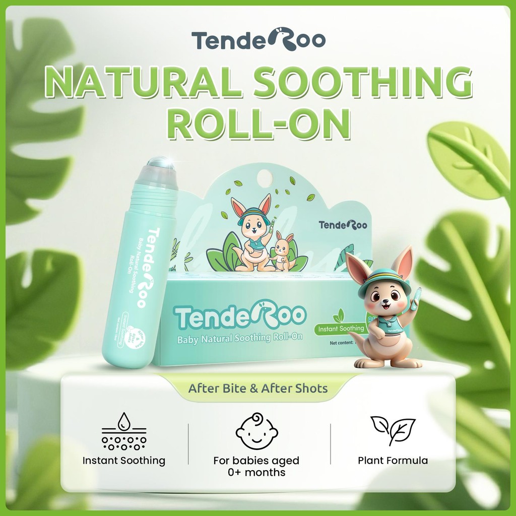 Tenderoo Baby Natural Soothing Roll-on Calming Cooling Gentle Plant Formula After Bite After Shot