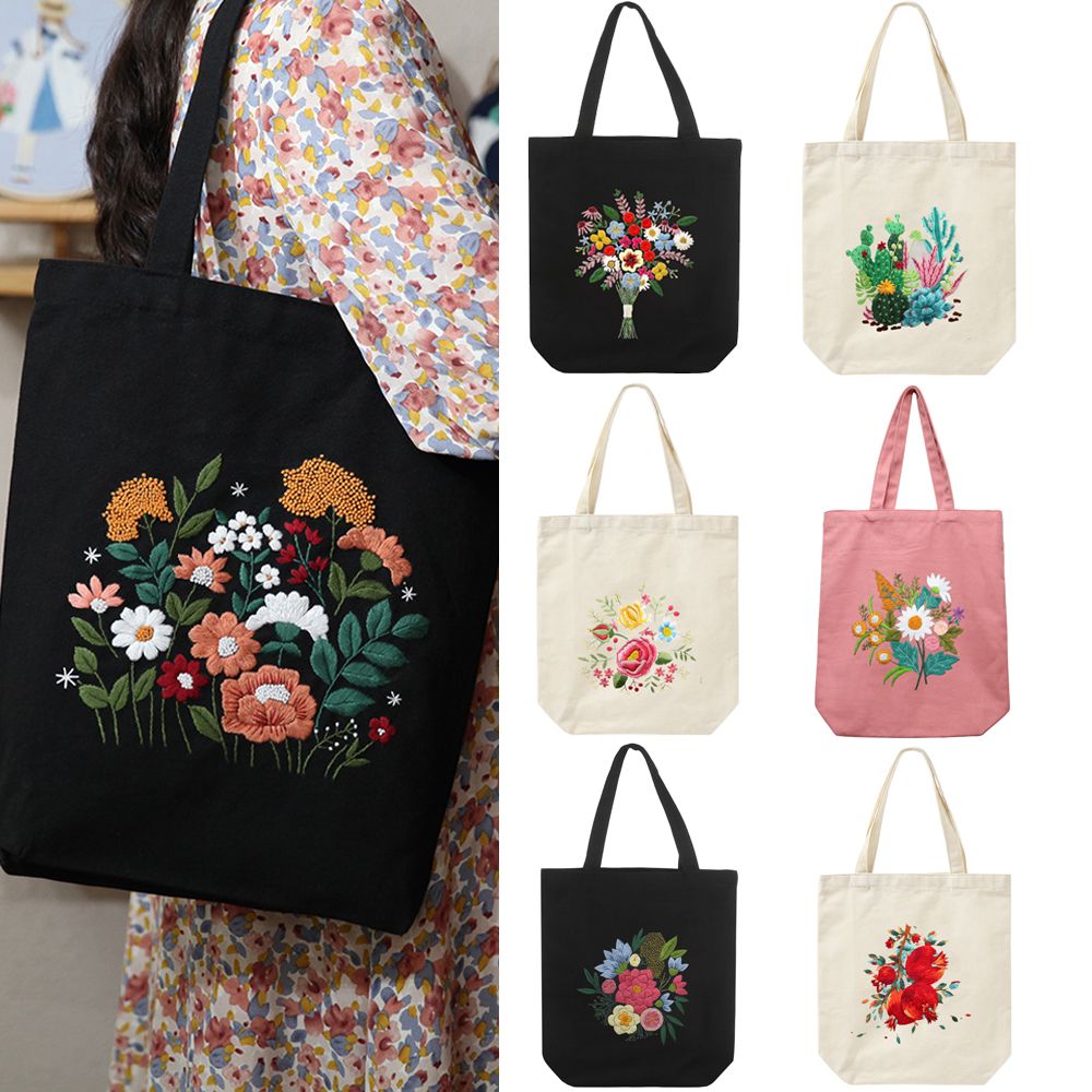 RUMMAGE Thủ công mỹ nghệ Vòng thêu Mẫu hoa Dụng cụ chỉ bằng vải Chỉ khâu chữ thập Bộ dụng cụ kim chỉ Bộ dụng cụ thêu