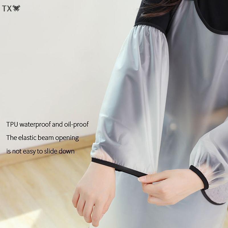TX🏮💓🧧 TPU không thấm nước oversleeves chống bẩn làm việc nhà làm sạch FAWN cánh tay tay áo tay áo Cuff cánh tay Bìa nhà bếp Tạp dề phụ kiện
