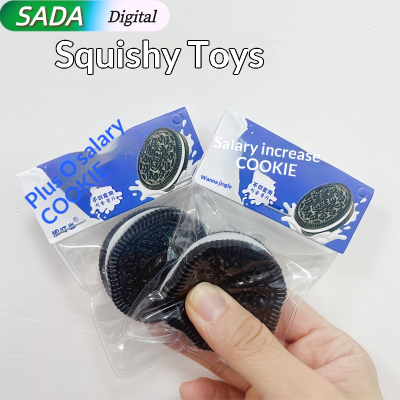 SADA Realistic Cookie Squishy Toy for Stress Relief and Fun Play ราคา 25 บาท*ส่งฟรี