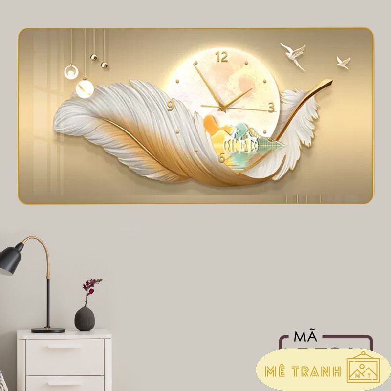Đồng Hồ Treo Tường Tráng Gương Cao Cấp Trang Trí Decor Phòng Khách Phòng Ngủ – DH11- Mê Tranh